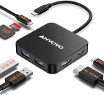 ANYOYO USB-C 6in1 adapter, HDMI 4K 30Hz, 100W, HB-PM31-L60