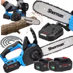 Akuga kettsaag Sherman ET512, 12", 2 x 4.0Ah, 21V