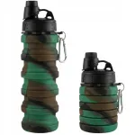 Kokkupandav silikoonist joogipudel 500 ml MILITARY