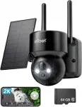 P&auml;ikeseenergial t&ouml;&ouml;tav valvekaamera, 3MP, WiFi, 4x suum, 5200mAh, 64GB, must