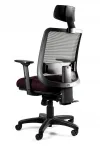 Ergonoomiline reguleeritav burgundia Saga Plus BL403 kontoritool