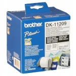 Brother DK-11209 kleebised, 29 x 62 mm, mustad valgel, 800 tk