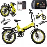 MIHOGO NX kokkupandav elektrirataste, 1000W, 48V, 12.8Ah, 40 km/h, 64 km, 20", mobiilirakendusega