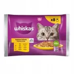 WHISKAS Senior m&auml;rg kassitoit linnuliha želees, 8 x 85 g
