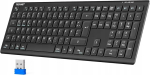Juhtmevaba klaviatuur TECKNET KB005, &otilde;huke, QWERTZ, 4 seadmele