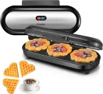 KING SIZE vahvlipann 1200W, 15 s&uuml;damekujulist vahvlit, valmib 2 minutiga