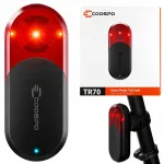 COOSPO TR70 USB C Ant+ Bluetooth radari ja tagumine jalgratta tuli