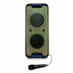 Traadita Bluetooth kaasaskantav k&otilde;lar LED-tuledega, sobib pidudele ja karaokeks