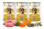 M&auml;rgade koeratoitude komplekt VETPRIME Monoproteiin kalkuniliha, teraviljavaba, 3 x 400 g