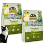 Kasside ja kassipoegade toidukomplekt Acana Grasslands, 2 x 340 g
