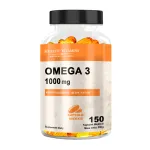 Omega 3 1000 mg kapslid HEALTH VITAMINS, 150 p&auml;eva, EPA DHA, LOW TOTOX