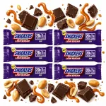 Snickers Hi Protein Low Sugar 57g valgubatoon tumeda &scaron;okolaadiga