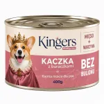 KINGERS monoproteiin koerakonserv pardilihaga ja peediga, teraviljavaba, 400 g