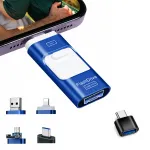 128 GB USB-m&auml;lupulk 4 &uuml;hendusega: USB 3.0, Lightning, Micro USB, Type-C