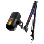 M&auml;ngude kondensaatormikrofon Rampage ARPEJ RGB valgustusega, must