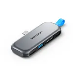 Vention 4-in-1 USB-C dokk, 4K 60Hz, 100W PD, ilma THYH0 kaablita
