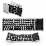 Juhtmevaba LENYES WK110 klaviatuur puuteplaadiga, 82 klahvi, Bluetooth