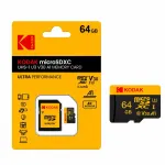 M&auml;lukaart Kodak microSDXC 64GB U3 V30 A1 4K koos SD adapteriga