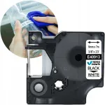 DYMO D1 40913 liimiriba, 9 mm x 7 m, valge musta tekstiga, LabelManager LM