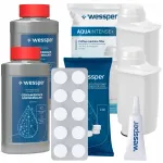 Wessper hoolduskomplekt Saeco kohvimasinale: tabletid, filter, katlakivieemaldaja