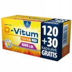 Toidulisand D-Vitum forte Max 4000 IU D3-vitamiini, 120 kapslit + 30 kingituseks