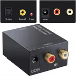 Digitaalheli muundur CAD analoogiks (Toslink, koaksiaal, RCA, Cinch, optiline)