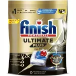 Finish Ultimate Plus n&otilde;udepesukapslid, 70 tk + 250 ml puhastusvahend + 4 ml l&otilde;hnaaine