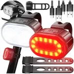 Jalgratta LED-tuled ette ja taha, USB-laadimisega