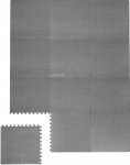 Kummist spordimatt p&otilde;randale, 1,8x2,4 m, hall