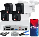 J&auml;relevalves&uuml;steem DAHUA 6Mpx IP POE 4 v&auml;liskaameraga ja liikumistuvastusega