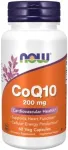 Toidulisand NOW FOODS CoQ10 kofaktor Q10 200 mg, 60 kapslit
