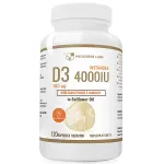 Toidulisand VITAMIN D3 4000 IU 100 &micro;g SENIOR Softgel 120 kapslit Progress Labs