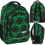 Koolikott BackUP QUANTUM, 26 l, roheline, s&uuml;learvutisektsiooniga, A4