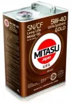 Mootori&otilde;li MITASU GOLD LL SN/CF 5W-40, 100% s&uuml;nteetiline, 4 l