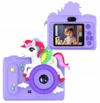 Digikaamera XREC H05 40MP selfie-objektiivi ja MP3 m&auml;ngudega lastele