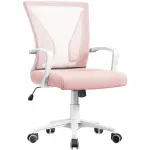 Kontoritool ja m&auml;nguritool, ergonoomiline, roosa