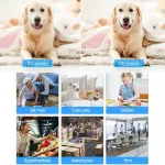 Nutikas 1080p Wi-Fi kaameras&uuml;steem juhtmevaba monitoriga, 350&deg; p&ouml;&ouml;ratav