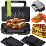 V&otilde;ileivagrill 2in1 Panini elektriline grill 1400W kleepumisvastase pinnaga