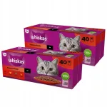 Whiskas Classic Meals in Sauce m&auml;rg kassitoidu komplekt, 2 x 40x85g