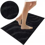 Must vannitoa matt 60x40 cm, pehme, imav, libisemiskindel mikrokiust