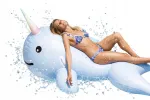 Suur t&auml;ispuhutav laste veev&otilde;rk Narwhal, 200 cm