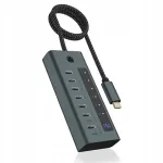 ICYBOX IB-HUB1457-C31 USB-C jagaja, 7 liidest, 36 W toide