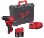 Kompaktne Milwaukee M12 BLDDRC-202C puur- ja kruvikeeraja, 12V, 4933499686