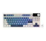 Royal Kludge RK-S85 mehaaniline klaviatuur, Horizon Blue, Beige l&uuml;litid