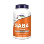 Toidulisand Now Foods GABA 750mg, 200 kapslit, maitsetu