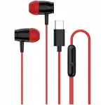 Juhtmega USB-C k&otilde;rvaklapid mikrofoniga Canyon SEP 5, punased