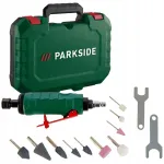 Otse pneumaatiline lihvmasin PARKSIDE 20000 p/min, 10 alumiiniumotsikut