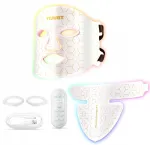 LED n&auml;o- ja kaelakaare mask TIUUBT Lum&eacute;via Glow Plus, 7 v&auml;rvi, silikoonist, roosa