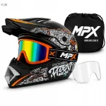 Motokrossi kiiver prillidega, S suurus, 55&ndash;56 cm