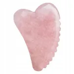 Gua Sha s&uuml;damekujuline roosa kvartsist kivi